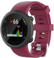 Drakero Silicone RIDGE for Garmin Forerunner 45 burgundy - Watch Strap