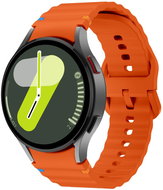 Drakero Silicone WAVY for Samsung Galaxy Watch 4, 5, 6, 7 orange - Watch Strap