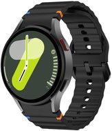 Drakero Silicone WAVY for Samsung Galaxy Watch 4, 5, 6, 7 black - Watch Strap