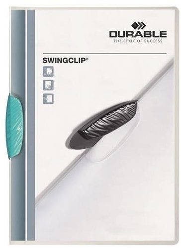 DURABLE Swingclip A4, 30 sheets, light blue clip - Document Folder - Main image