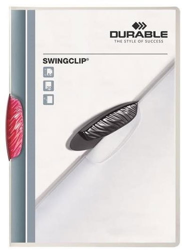 DURABLE Swingclip A4, 30 sheets, red clip - Document Folder - Main image