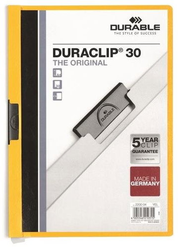 DURABLE Duraclip A4, 30 listů, žluté - Desky na dokumenty - Hlavní obrázek