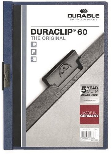 DURABLE Duraclip A4, 60 listů, modré - Desky na dokumenty - Hlavní obrázek
