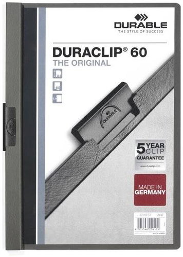 DURABLE Duraclip A4, 60 sheets, anthracite - Document Folder - Main image