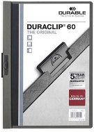 Durable Duraclip A4, 60 lap, antracit - Műanyag mappa