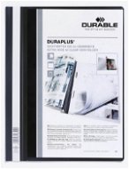 Durable Schnellhefter A4 - Kunststoff - mit Tasche - schwarz - Dokumentenmappe