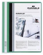 DURABLE A4, plastový, s vreckom, zelený - Dosky na dokumenty