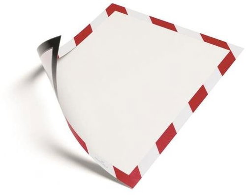 DURABLE Duraframe, magnetic, security, A4, red and white - 5 pcs - Small Frame - Main image