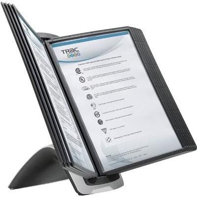 DURABLE Sherpa Style, countertop, including 10 pockets, A4, black - Document Stand - Main image