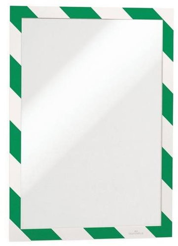 DURABLE Duraframe, self-adhesive, security, A4, green-white - 2 pcs - Small Frame - Main image