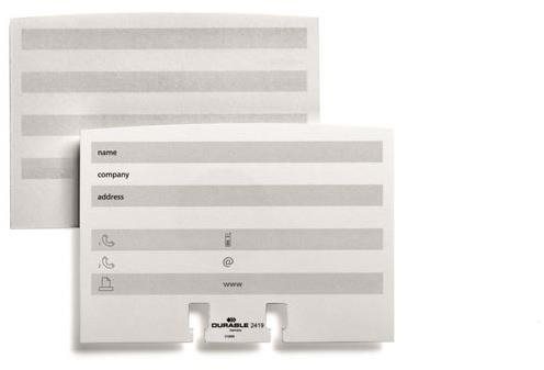 DURABLE Ersatzkarten für Visitenkartenhalter - 100er-Pack - Visitenkartenetui - Hauptbild