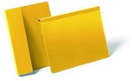 DURABLE Felakasztható tasak lehajtással, sárga - 50 db a csomagban - Címke