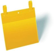 DURABLE Felakasztható tasak pántokkal, sárga - 50 db a csomagban - Címke