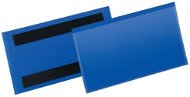 DURABLE magnetic pocket for labels 100 x 38 mm, dark blue - pack of 50 pcs - Magnetic Pocket