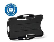 DURABLE pouzdro na 2 ID karty, 9.2 x 7 cm, černé - balení 10 ks - Visačka