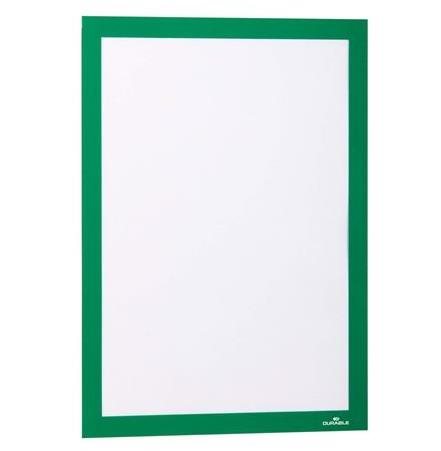 DURABLE Duraframe, self-adhesive, green, A4 - pack of 2 - Small Frame - Main image