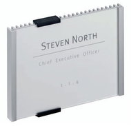 DURABLE INFO SIGN information label, silver - Small Frame