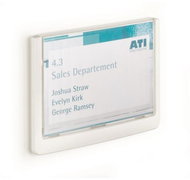 DURABLE INFO SIGN information label, white - Small Frame