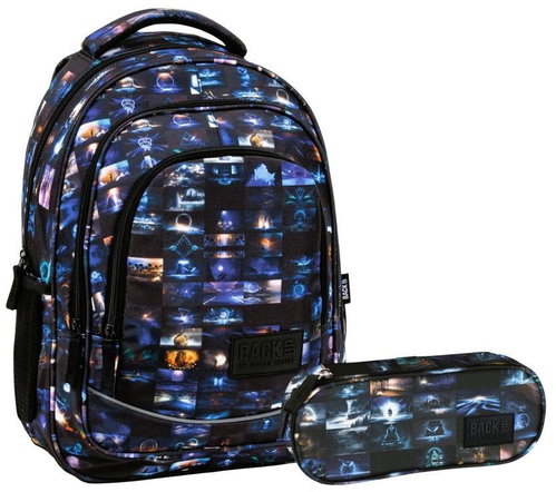 Derform BackUP Cosmic Cat 2-in-1 School Set – Backpack and Pencil Case - School Set - Main image