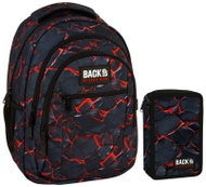 Derform Zvýhodněný školní set BackUP Gamer 2v1 – batoh a vybavený penál  černý - School Set