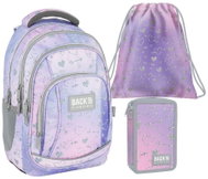 Derform Zvýhodněný školní set BackUP Twinkle 3v1 – batoh, vybavený penál a vak - School Set