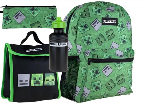 Derform Minecraft School Set - Backpack, Bag, Bottle and Pencil Case - School Set - Main image