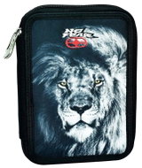 GIMSA Dvoukomorový penál s vybavením No Fear - Lion - Pencil Case