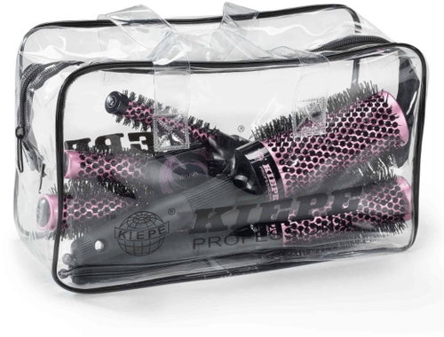 Kiepe Professional Pure Pink 5801 set of 5 pcs - 13, 20, 25, 33 and 43 mm - Hair Brush - Main image