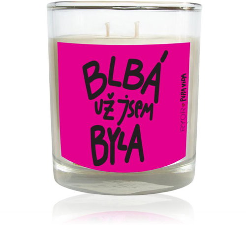Ryor PuraVida svíčka s uklidňující vůní meduňky BLBÁ UŽ JSEM BYLA 300 ml - Candle - Main image