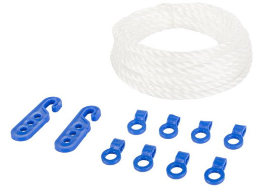 Verk Clothesline 5 m, white, 8 hooks - Clothes Line - Main image