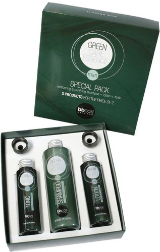 BBCOS Sada péče pro muže Green Care Essence Man šampon 250 ml, lotion 100 ml, tonikum 100 ml - Men's Cosmetic Set - Main image