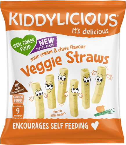 KIDDYLICIOUS Tyčinky zeleninové se zakysanou smetanou a pažitkou 12 g - Sušenky pro děti - Hlavní obrázek