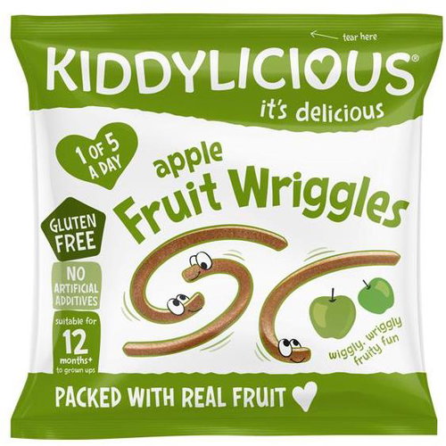 KIDDYLICIOUS Apple earthworms 12 g - Crisps for Kids - Main image