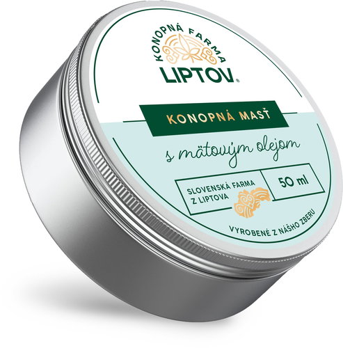 Konopná farma Liptov Konopná mast Premium máta 50 ml - Body Cream - Main image