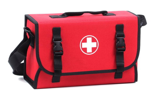 PUPPET First aid bag for 5 persons, red - First-Aid Kit  - Main image