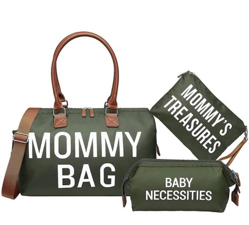 MxM Mommy bag Green set 3pcs - Travel Bag - Main image