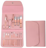 Surtep Manikúrní sada dámská professional Travel 16 ks, růžová - Manicure Set