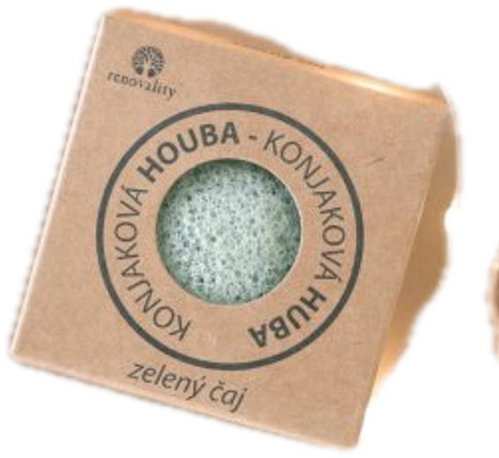 Renovality Konjaková houba zelený čaj - Houba na mytí - Main image