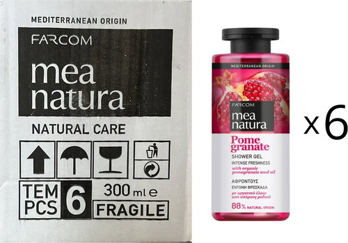 Farcom Mea Natura 6× Sprchový Gel Granátové Jablko 300 ml - Shower Gel - Main image