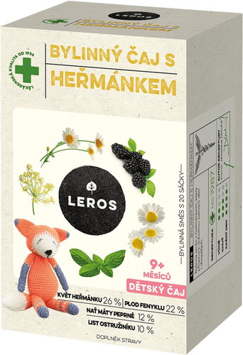 Leros Dětský bylinný čaj s heřmánkem nálevové sáčky 20×1,5 g - Tea - Main image