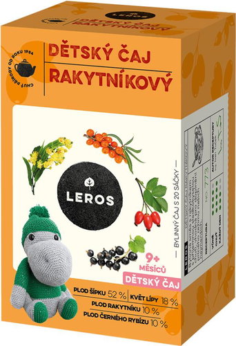 Leros Children's sea buckthorn tea funnel bags 20×2 g - Tea - Main image