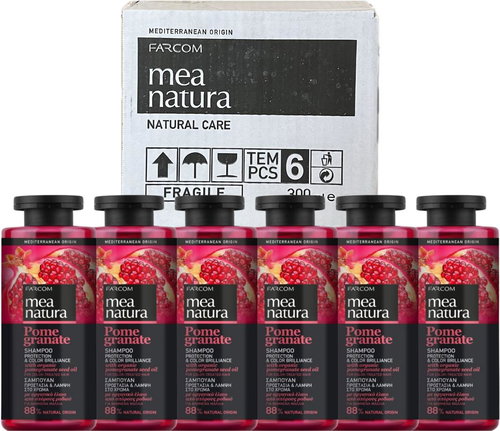 Farcom Mea Natura Šampon Granátové Jablko, ochrana barvy vlasů, 300 ml, 6 ks - Shampoo - Main image