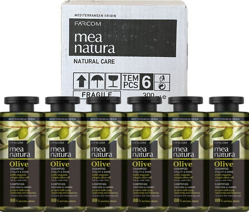 Farcom Mea Natura Olive Shampoo Vitality and Shine 300 ml, 6 pcs - Shampoo - Main image