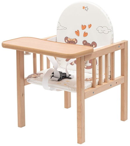 Children's chair Eustorgio, solid beech - High Chair - Main image