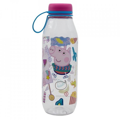 ALUM Baby drinking bottle Piglet Pepa 650 ml with loop - Children's Water Bottle - Main image