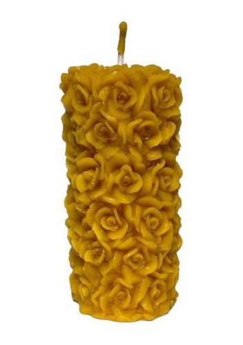 Elisa Svíčka z včelího vosku růže ve válci - Candle - Main image