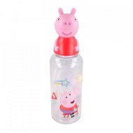 Alum Dětská láhev na vodu 560 ml s víčkem 3D figurkou Prasátka Pepy - Children's Water Bottle