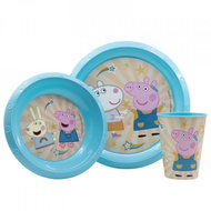 ALUM Three-piece set Piglet Pepa blue - Children's Dining Set