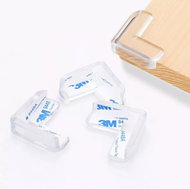 Protective silicone corners for furniture 4 pcs - transparent - Child Safety Lock