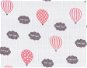 PREM INTERNACIONAL Plena / osuška 90 × 100,  růžový balón - Látkové pleny